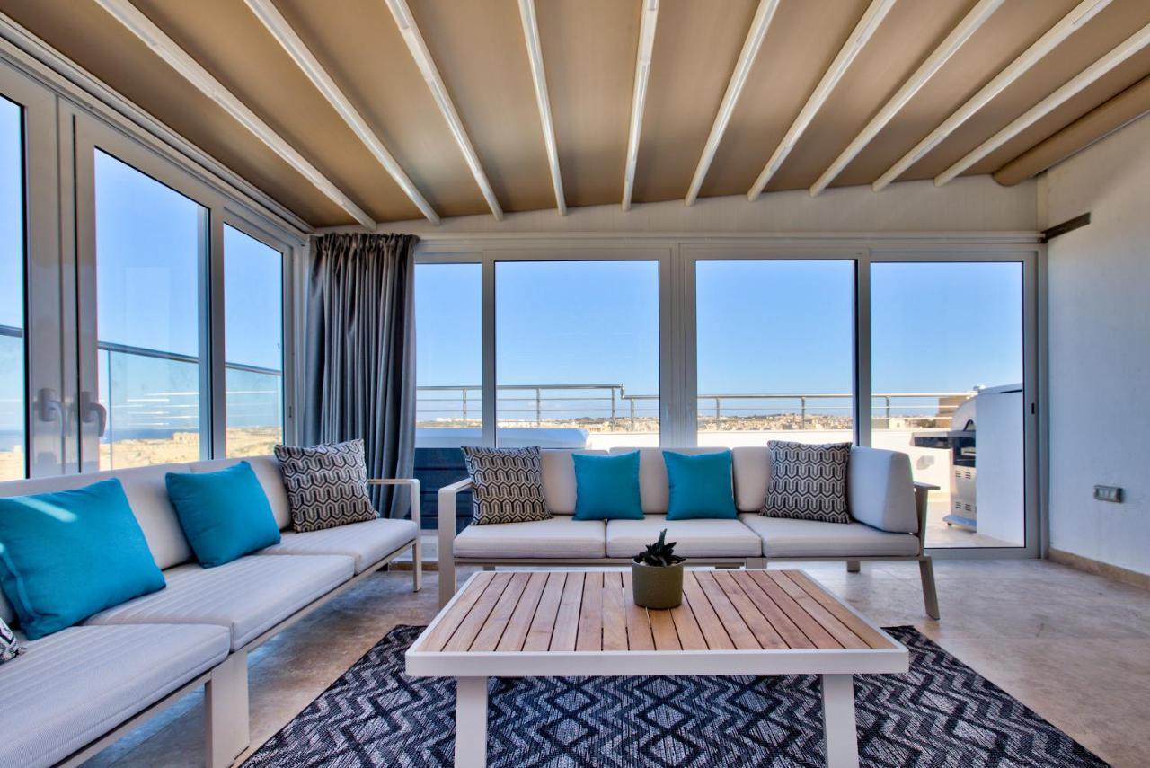 Luxury 4-bedroom Duplex With Stunning Sea Views Private Terrace And Jacuzzi * Valletta