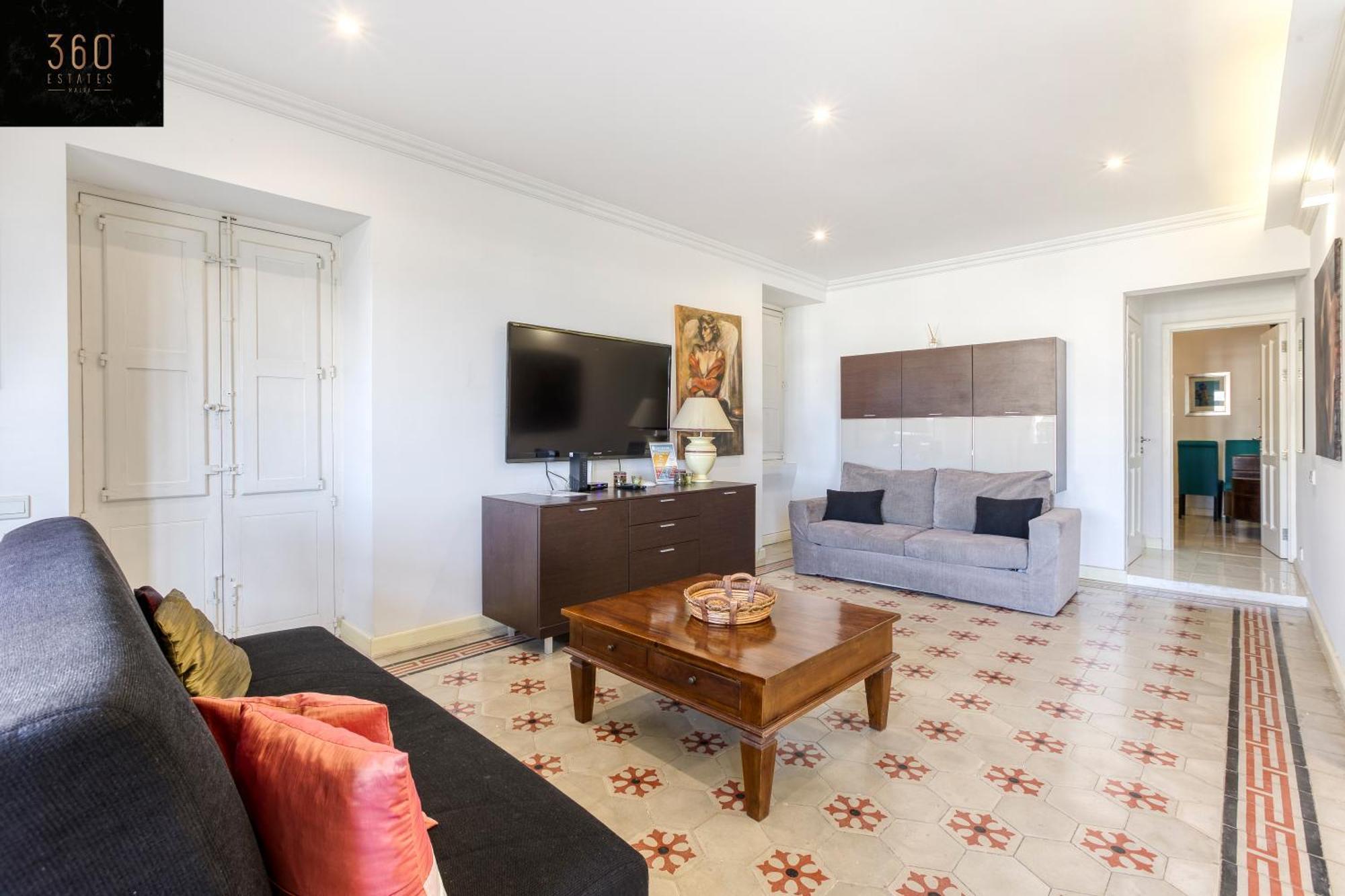 A 1br Stylish, Fully Equipped In The Capital By 360 Estates Valletta