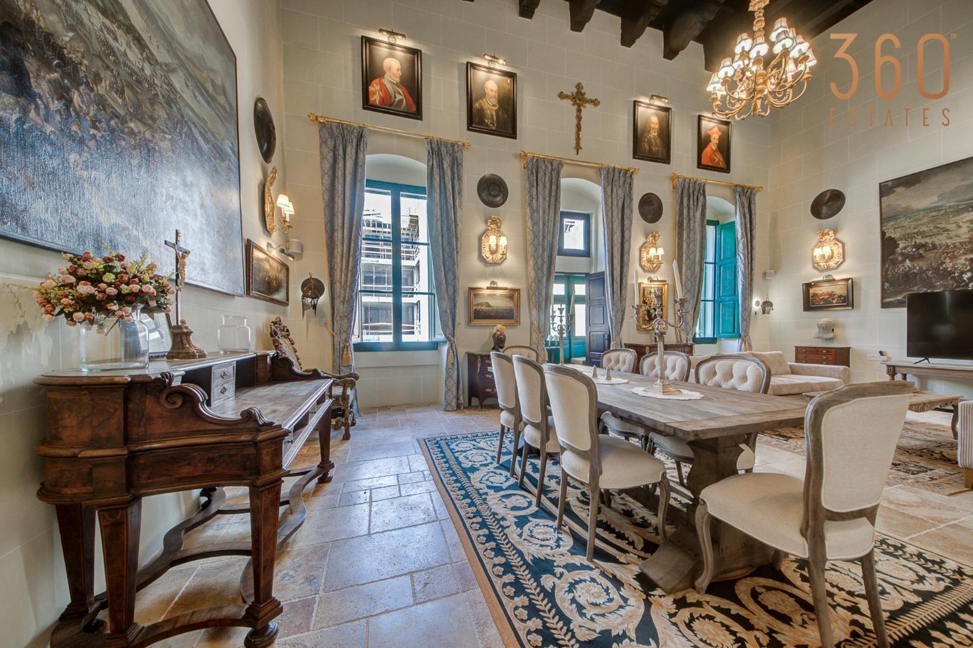 A Luxurious Palazzo In Valetta With Private Pool By 360 Estates *