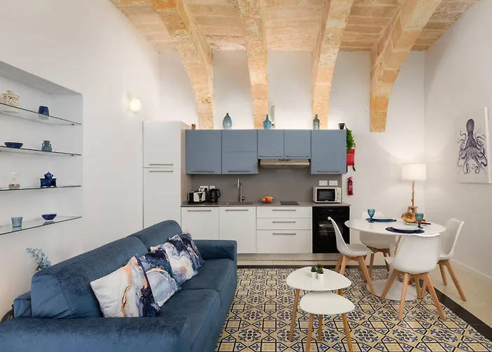 Modern Traditional Apartment With Maltese Internal Court Yard - Designed With Traditional Stone And Tiling